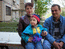 Толя Рыченко с женой и сыном